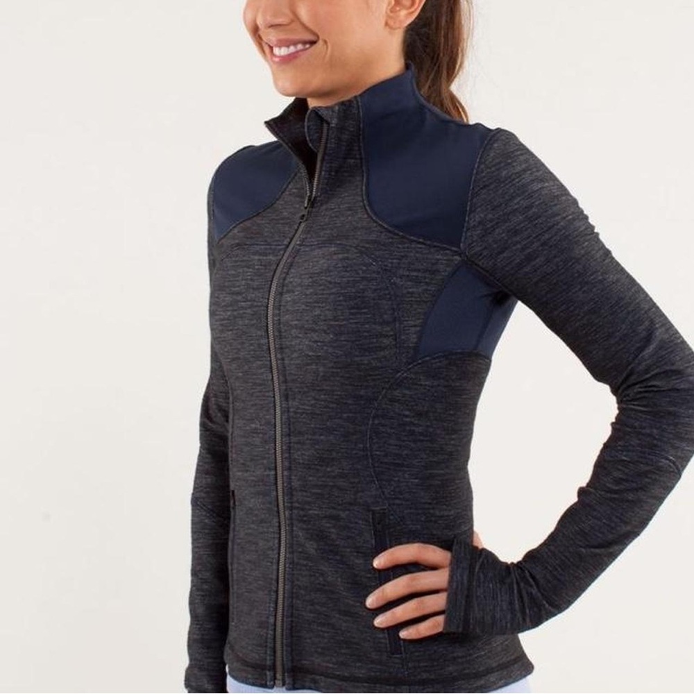 Lululemon Womens Blue Long Sleeve Full-Zip Jacket Size 8